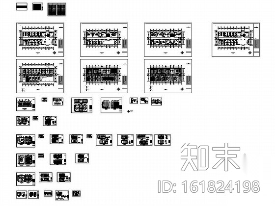 某建委办公楼内装修设计图cad施工图下载【ID:161824198】