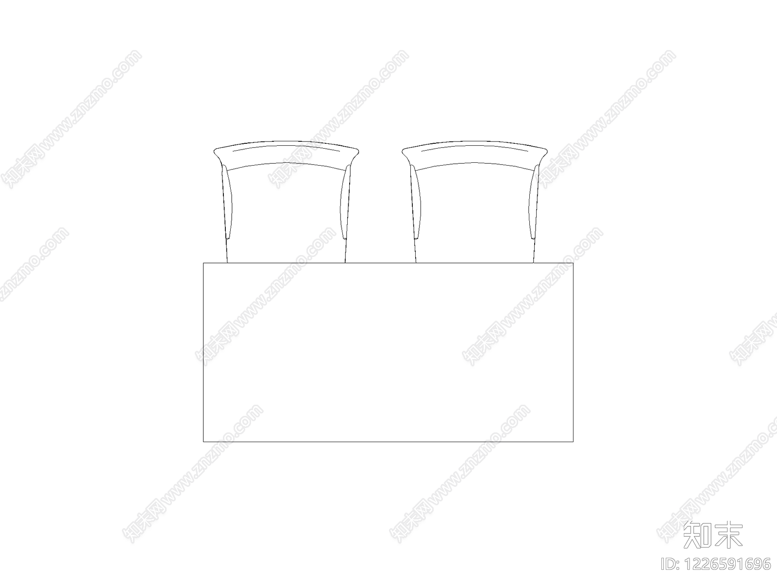 桌椅cad施工图下载【ID:1226591696】