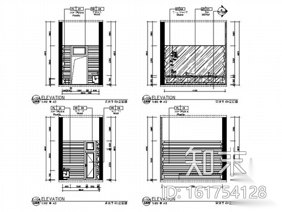 [新疆]充满韵律感的情调西餐厅CAD施工图（含实景照片）cad施工图下载【ID:161754128】