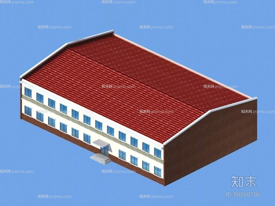 户外标准厂房523D模型下载【ID:50860706】