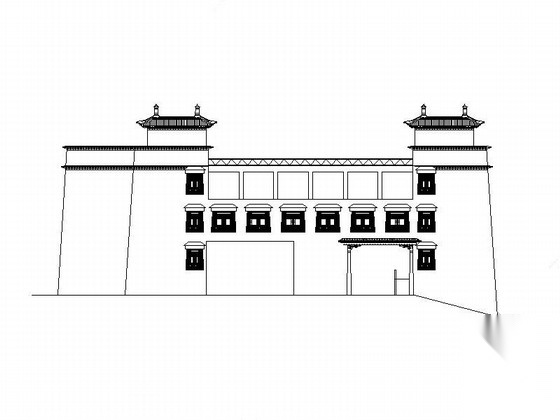 [西藏]三层框架结构藏式风格医疗建筑施工图（含效果图）施工图下载【ID:165143108】