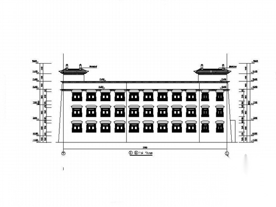 [西藏]三层框架结构藏式风格医疗建筑施工图（含效果图）施工图下载【ID:165143108】