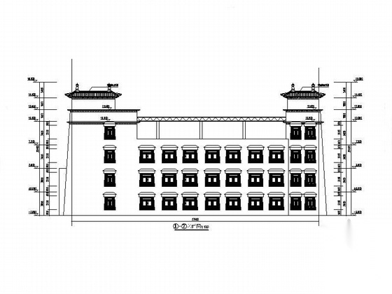 [西藏]三层框架结构藏式风格医疗建筑施工图（含效果图）施工图下载【ID:165143108】