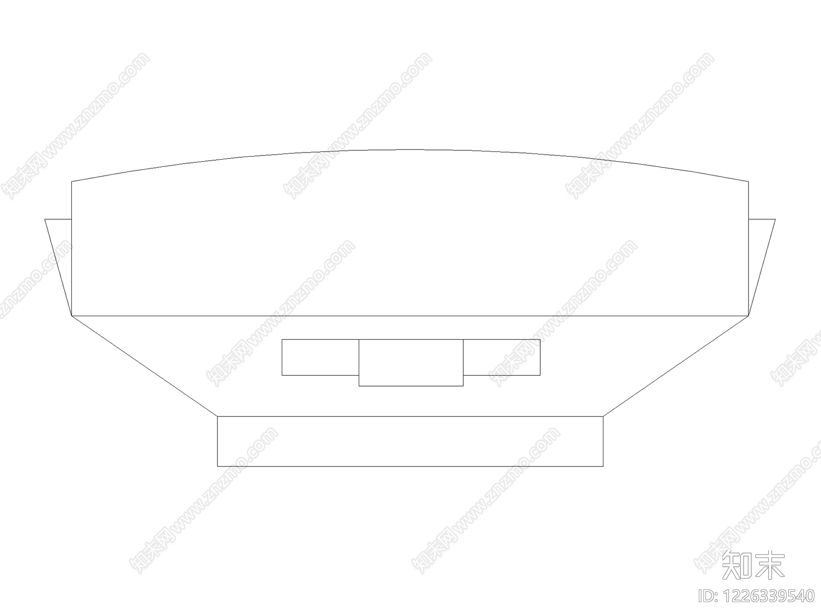 现代桌子CAD图纸