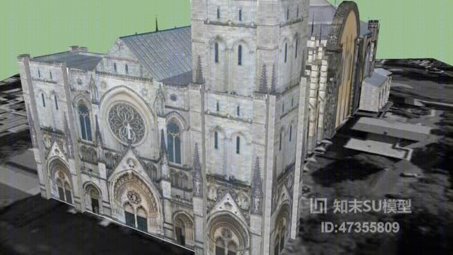 欧式建筑SU模型下载【ID:817861520】