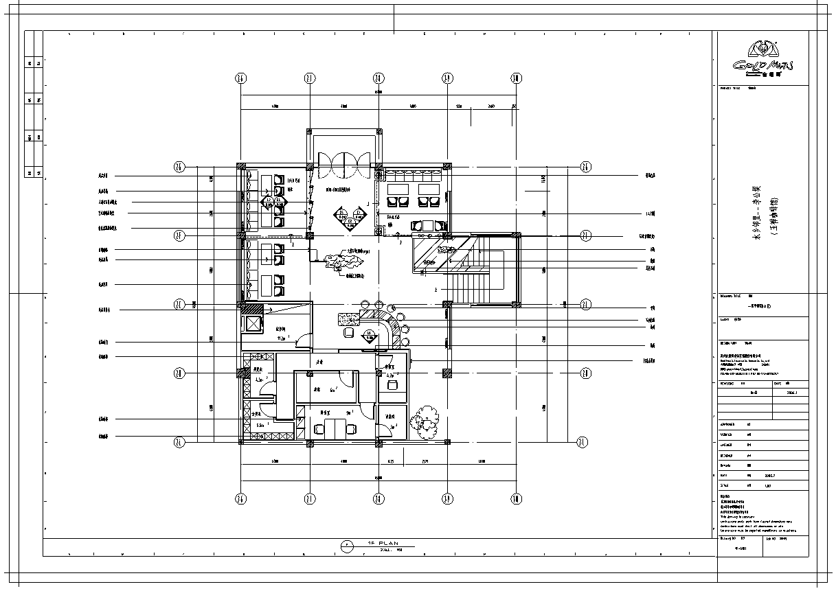 玉禅咖啡馆室内设计施工图（含20张图）施工图下载【ID:161764115】