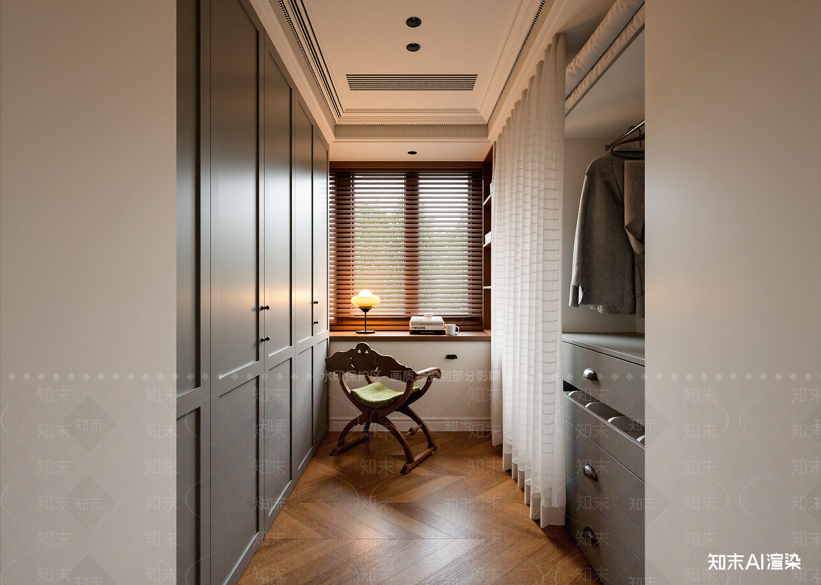 现代衣帽间3D模型下载【ID:1214815567】