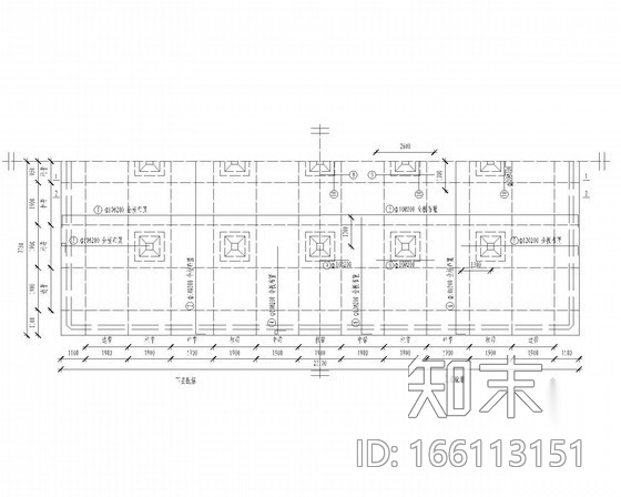 1000立方米矩形蓄水池施工图cad施工图下载【ID:166113151】