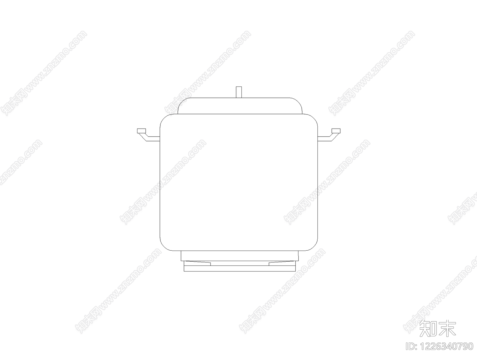 厨房设施cad施工图下载【ID:1226340790】