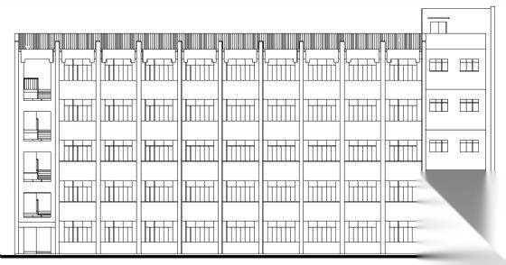 集美大学五层师范学院教学楼建筑施工图cad施工图下载【ID:151575149】