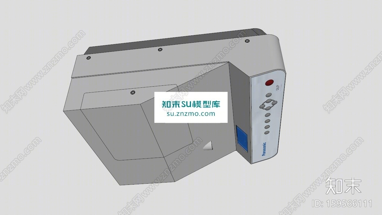 松下超短投影仪SU模型下载【ID:159566111】