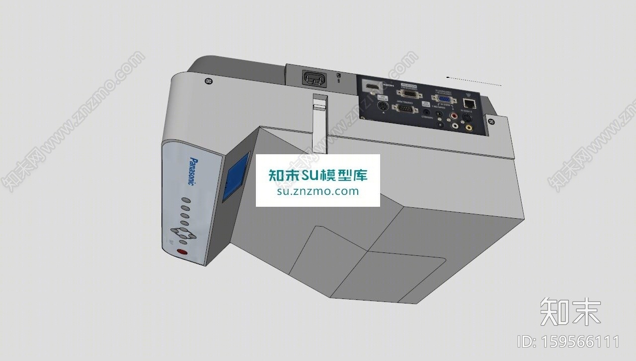 松下超短投影仪SU模型下载【ID:159566111】