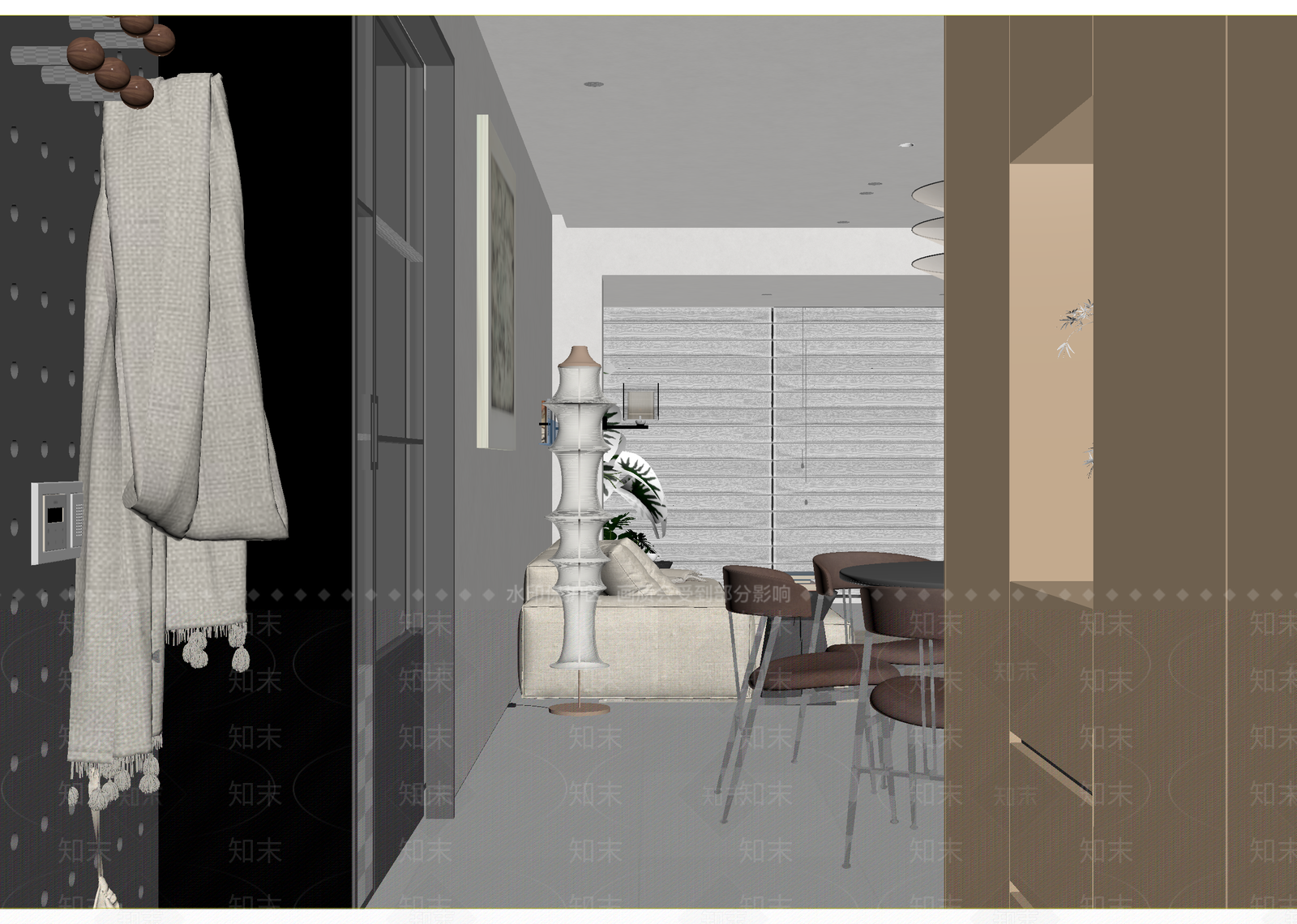 现代客餐厅3D模型下载【ID:1215139475】