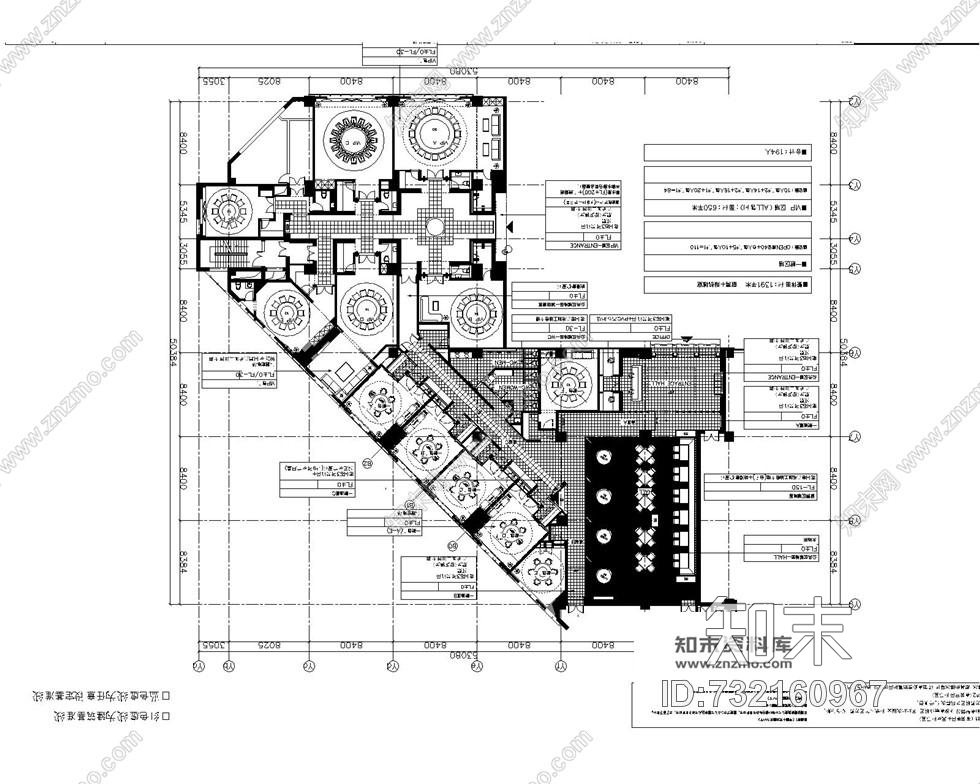 新中式风格中餐厅室内装修设计全套施工图含效果图cad施工图下载【ID:732160967】