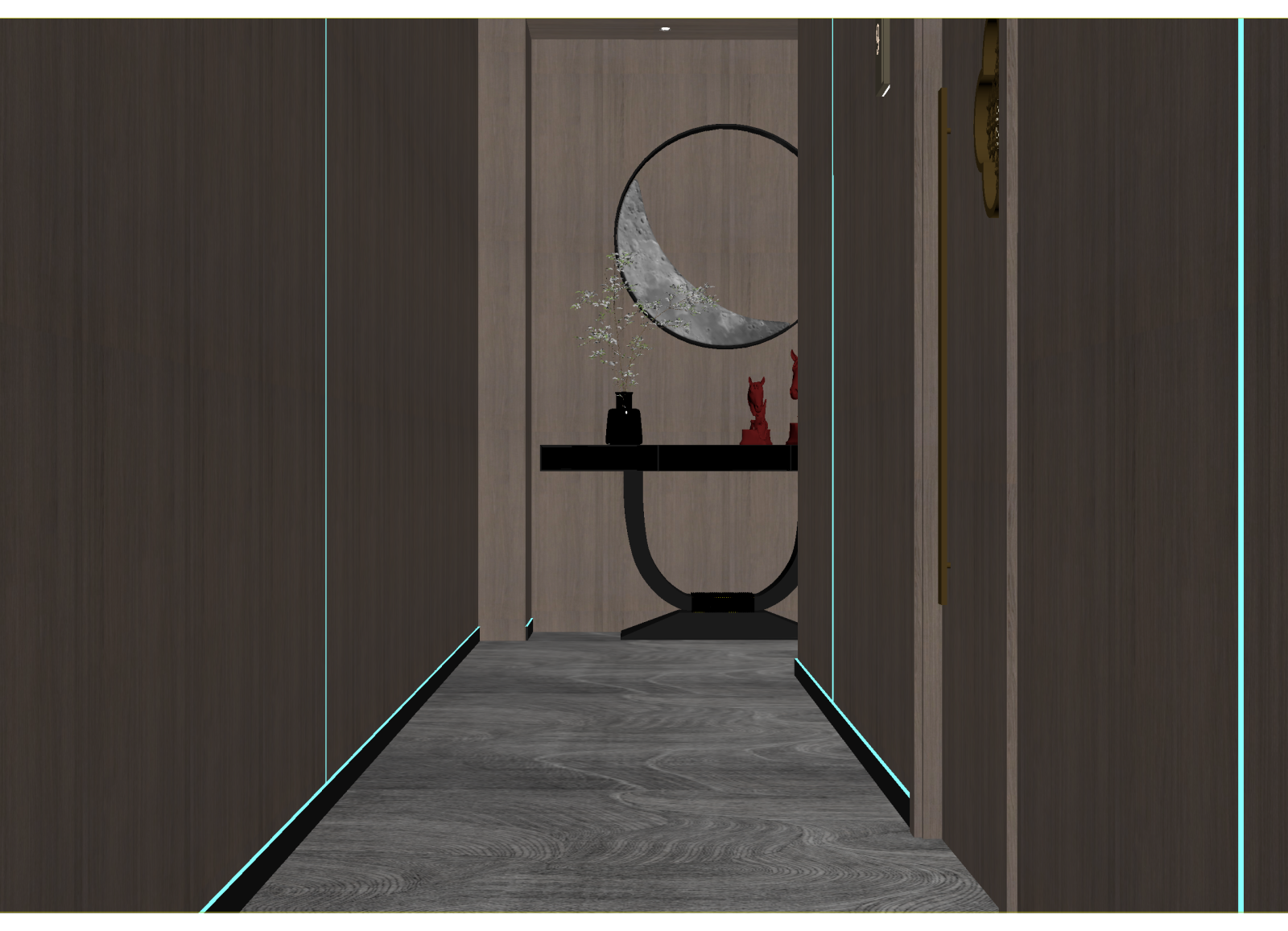 现代走廊3D模型下载【ID:1214666318】