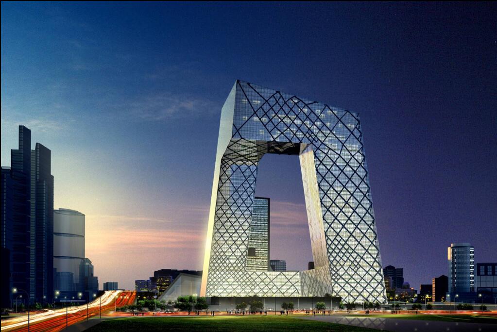 知名地标性电视台企业办公楼建筑设计方案文本（PPT+7...cad施工图下载【ID:167040129】