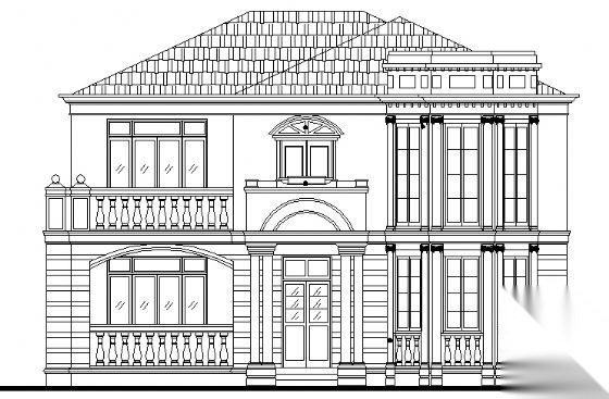 某二层别墅建筑施工图cad施工图下载【ID:149889114】