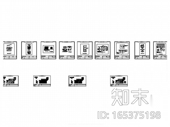 [河北]精品现代风格早教中心室内装修施工图施工图下载【ID:165375198】