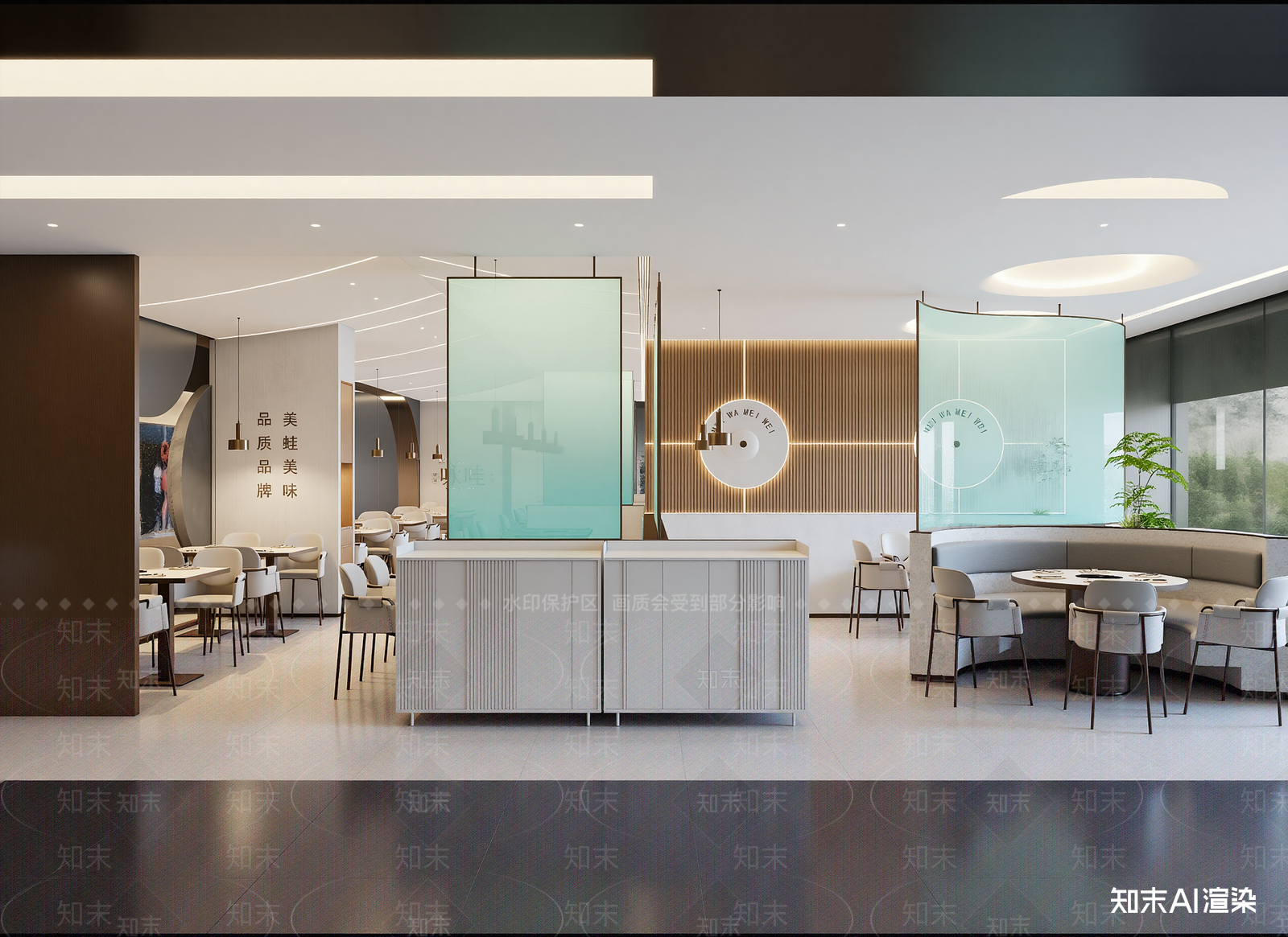 现代咖啡厅3D模型下载【ID:1214402640】