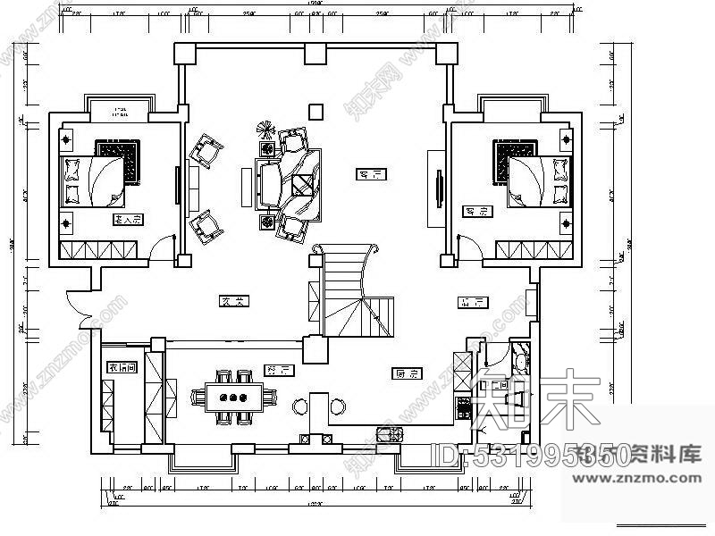 施工图某四层别墅设计方案cad施工图下载【ID:531995350】