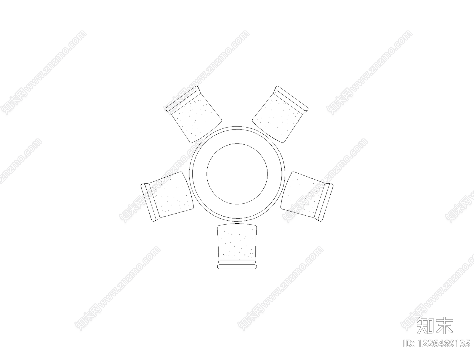 椅子cad施工图下载【ID:1226469135】