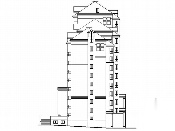 [吉林]新古典住宅区规划及单体设计方案图cad施工图下载【ID:167248133】