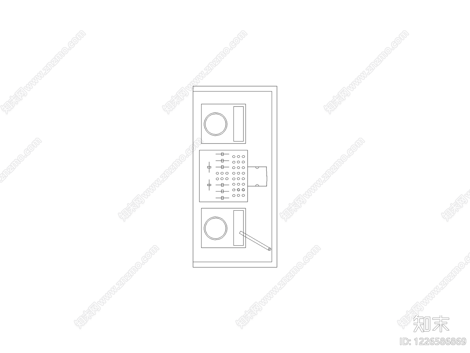 现代柜子CAD图纸