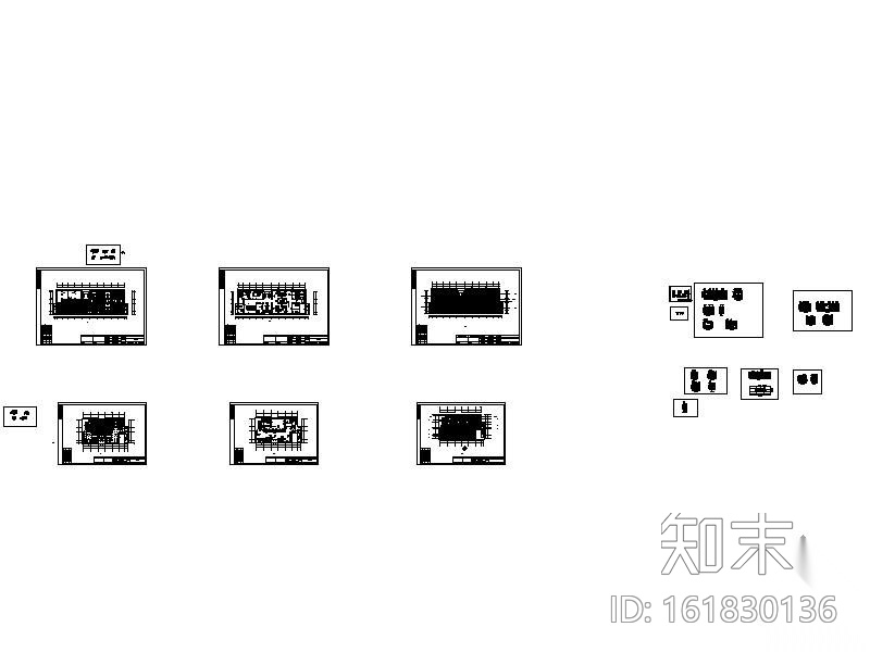 某中型办公室装修图cad施工图下载【ID:161830136】
