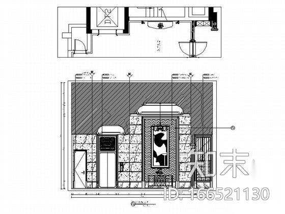 [苏州]高档新古典三居室样板房室内施工图（含效果）cad施工图下载【ID:166521130】