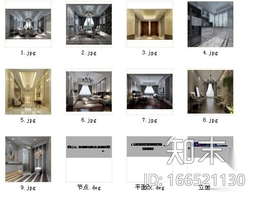 [苏州]高档新古典三居室样板房室内施工图（含效果）cad施工图下载【ID:166521130】