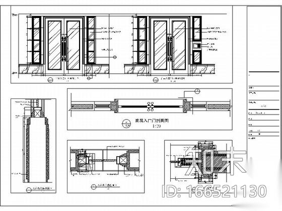 [苏州]高档新古典三居室样板房室内施工图（含效果）cad施工图下载【ID:166521130】