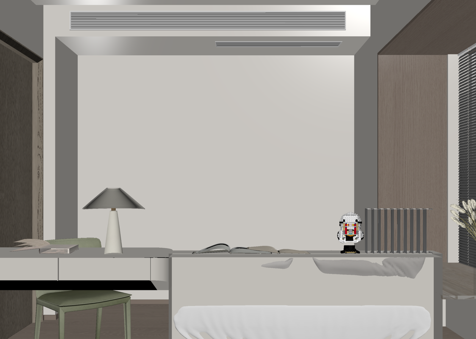 现代书房3D模型下载【ID:1214561989】