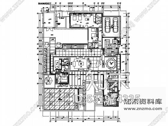 施工图北京奢华混搭风双层别墅室内装修图含实景图cad施工图下载【ID:531974335】