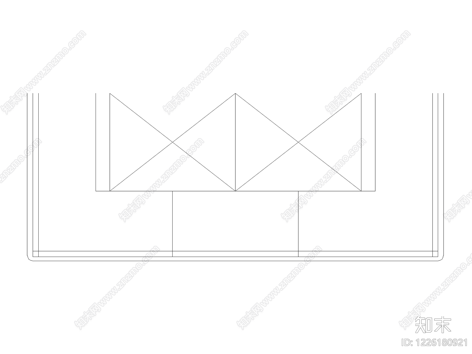沙发cad施工图下载【ID:1226180921】