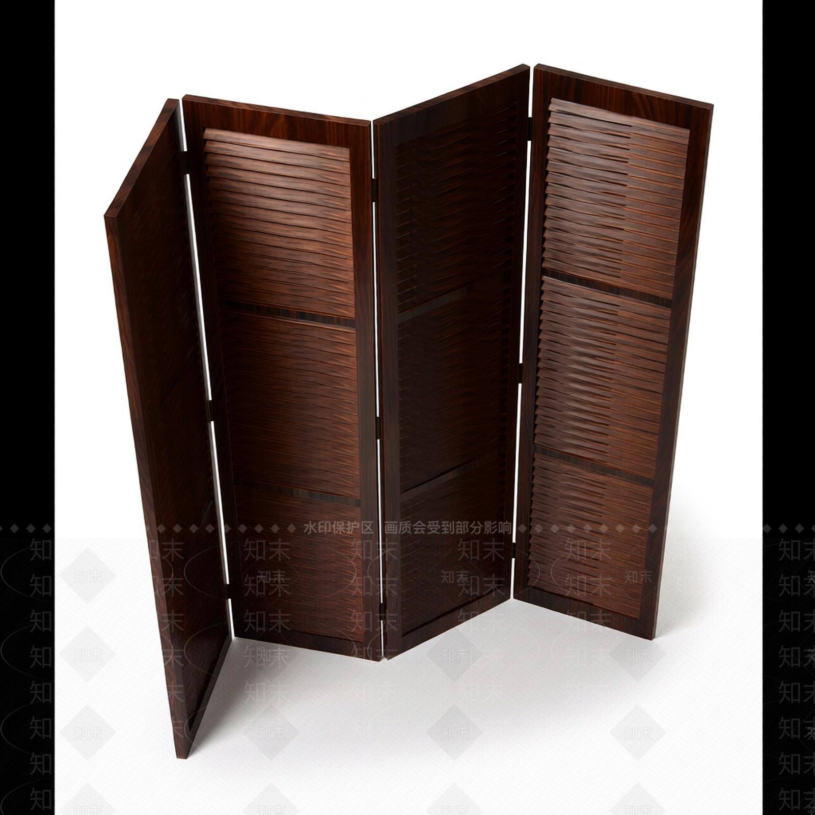 木质屏风折叠模型3D模型下载【ID:1206193743】