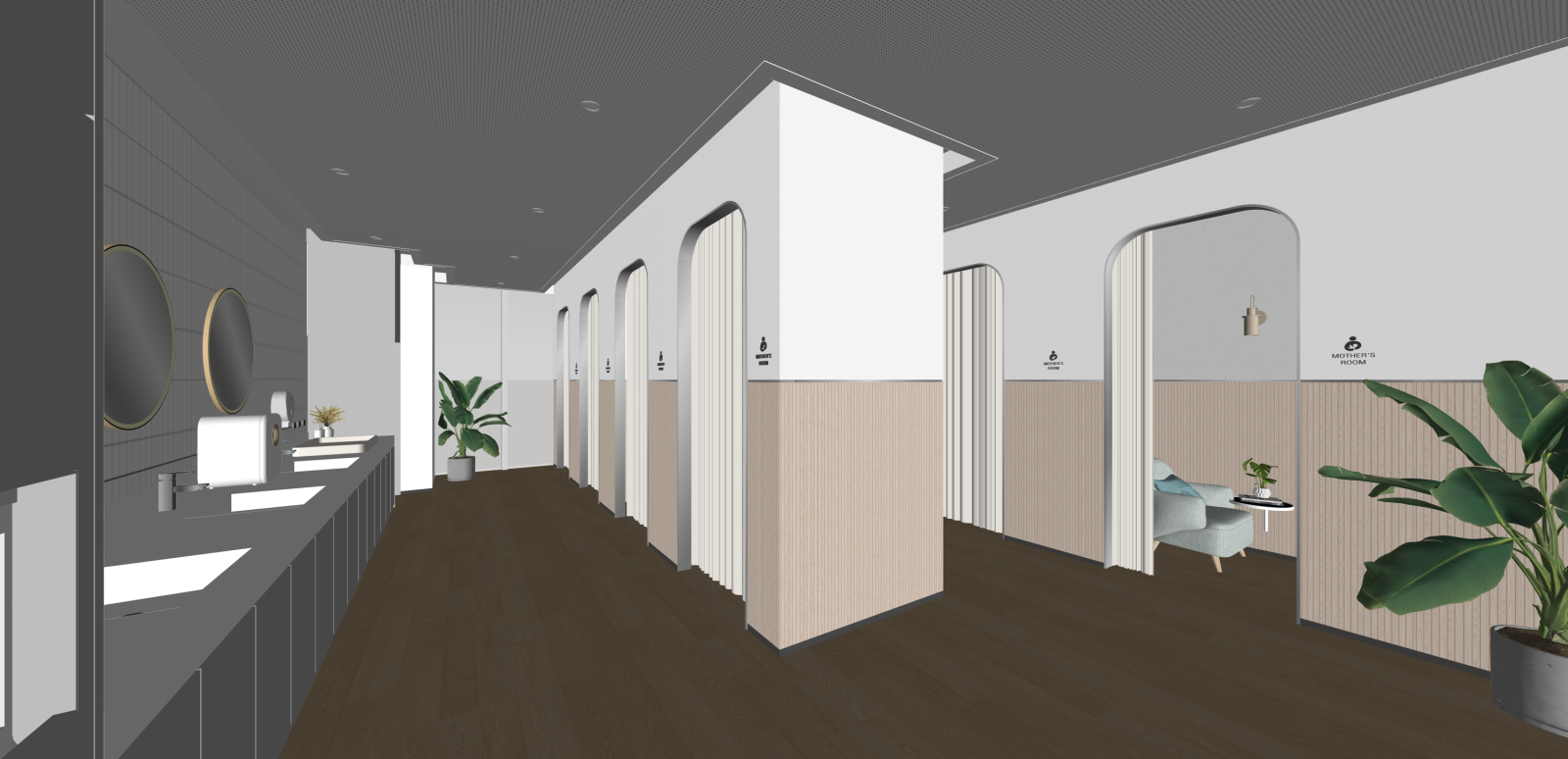 现代其他办公区域SU模型下载【ID:1216031226】