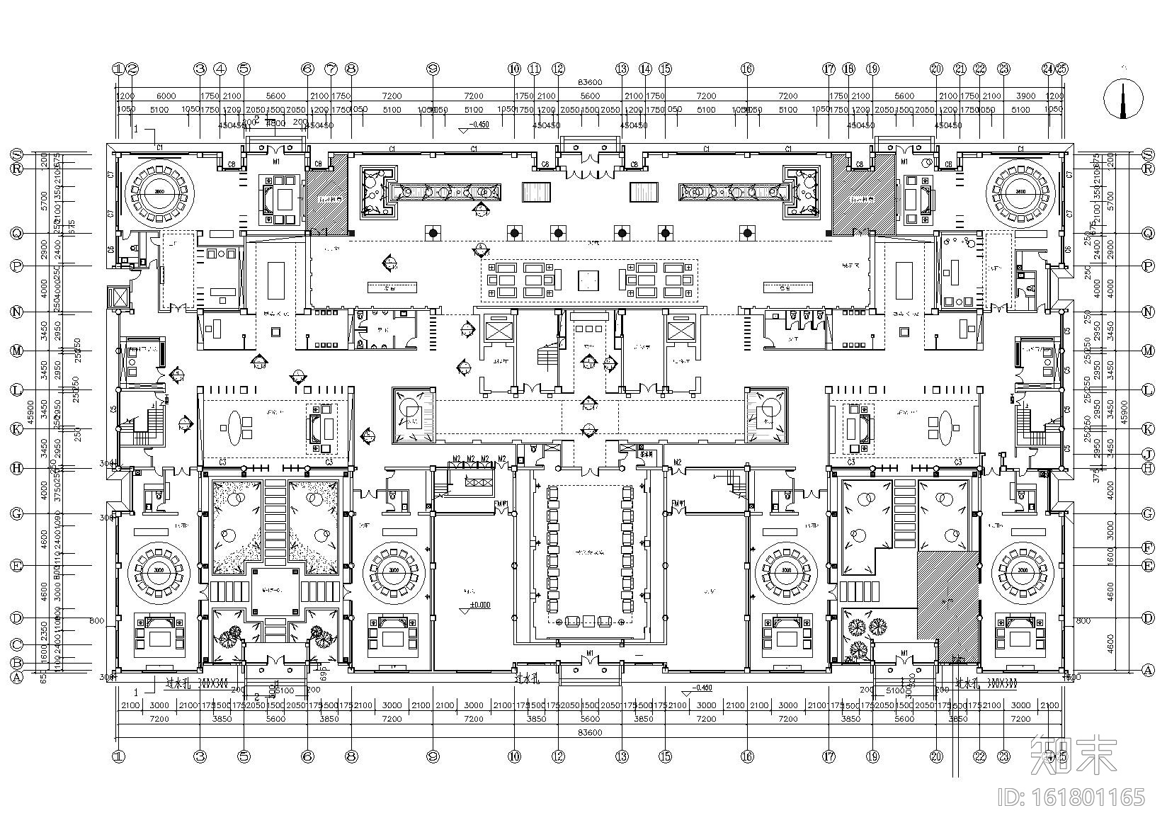 北京燕佳--闽商会所装饰项目施工图+效果图cad施工图下载【ID:161801165】