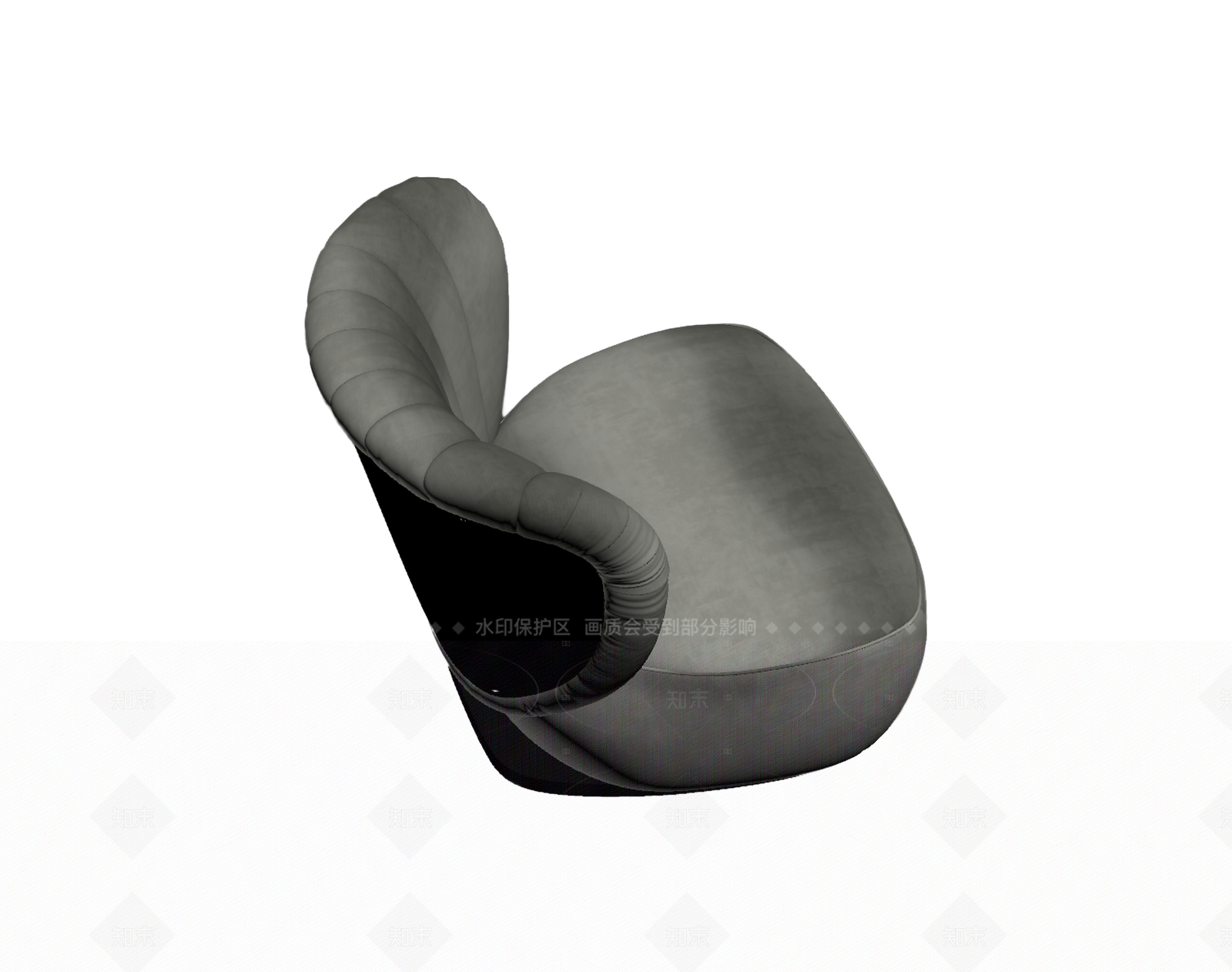 现代风格扶手椅3D模型下载【ID:1205547621】