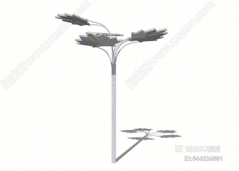 枫叶构筑物SU模型下载【ID:644224691】