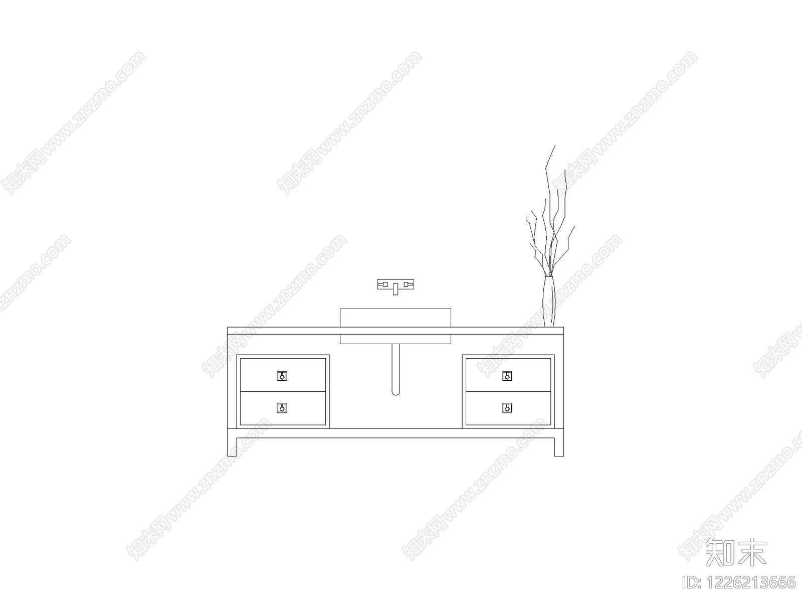 柜子cad施工图下载【ID:1226213666】