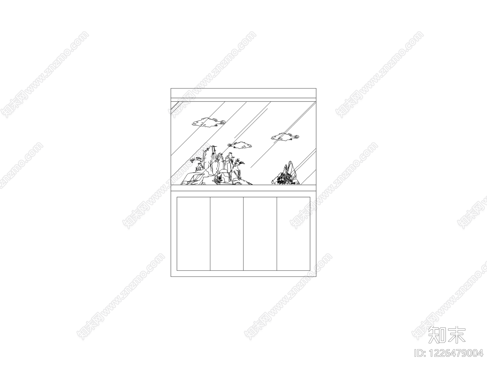 外窗系统cad施工图下载【ID:1226479004】