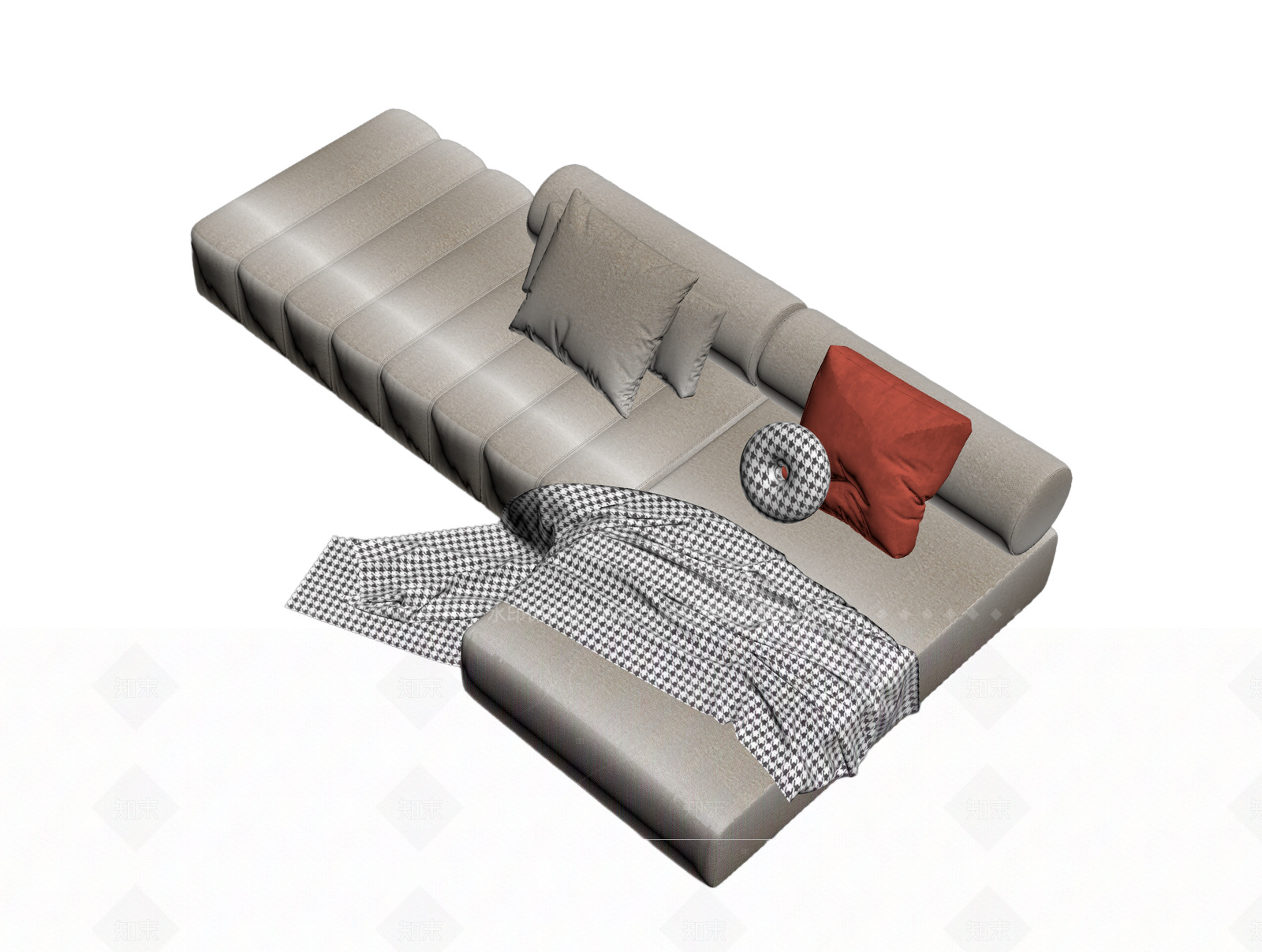 现代风格沙发组合3D模型下载【ID:1205547837】