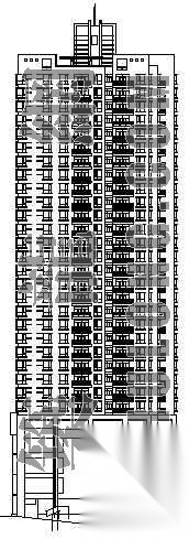 某高层商住楼建筑施工方案cad施工图下载【ID:149855134】