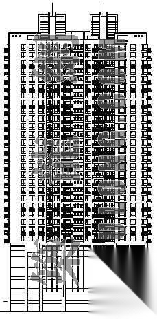 某高层商住楼建筑施工方案cad施工图下载【ID:149855134】