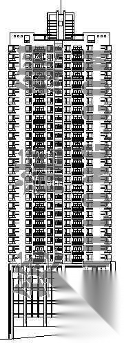 某高层商住楼建筑施工方案cad施工图下载【ID:149855134】