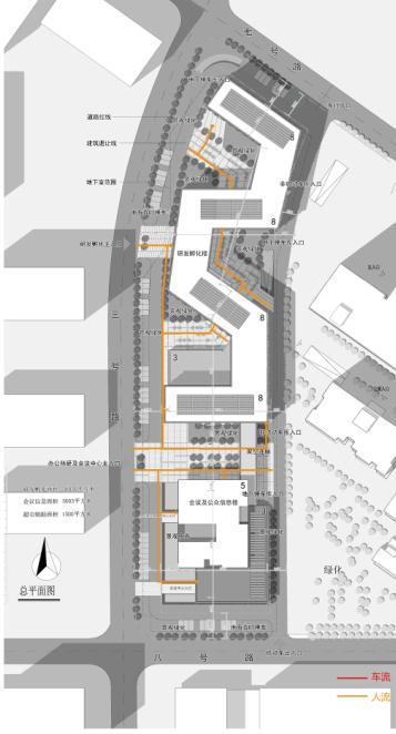 [江苏]现代风格条形科技研发办公楼建筑设计方案文本施工图下载【ID:168480192】