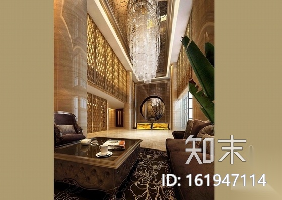 [内蒙古]某欧陆风格国际酒店室内装修施工图(含效果)cad施工图下载【ID:161947114】