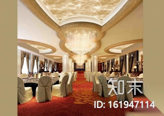 [内蒙古]某欧陆风格国际酒店室内装修施工图(含效果)cad施工图下载【ID:161947114】