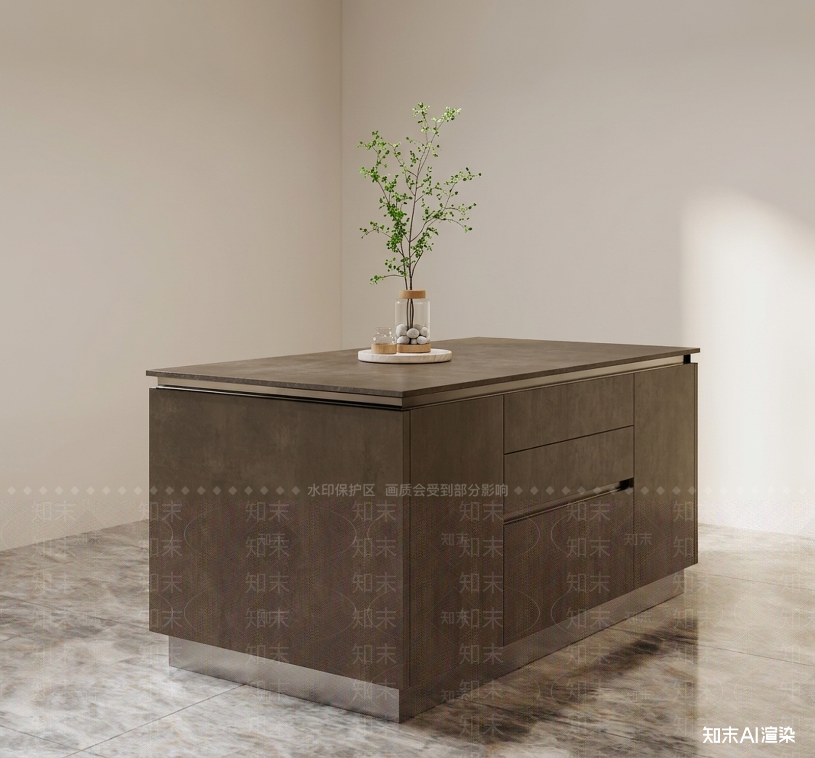 中央岛台岛台SU模型下载【ID:1227579534】