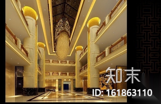 [山西]某奢华度假酒店装修图(含效果图)cad施工图下载【ID:161863110】